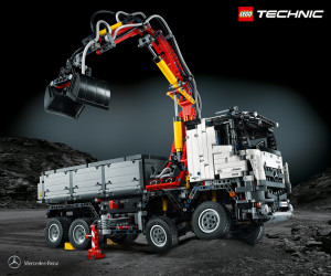 Anspruchsvoll und detailgetreu: der Mercedes-Benz Arocs 3245 Kipper als LEGO Technic Modell